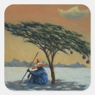 Pegatina Cuadrada El calor del día 1993