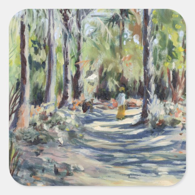 Pegatina Cuadrada El camino de Bush 2005 (Anverso)