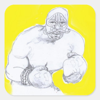 Pegatina Cuadrada El campeón