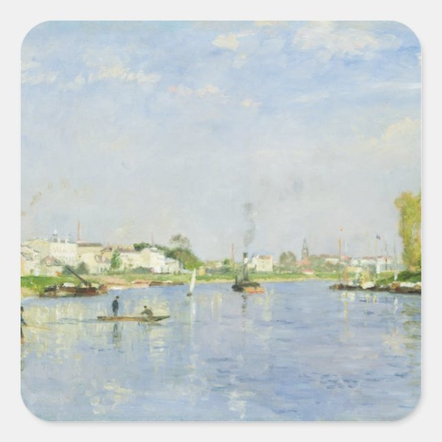 Pegatina Cuadrada El Canal Saint-Denis (Anverso)