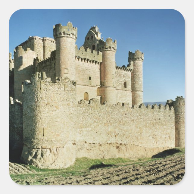 Pegatina Cuadrada El castillo (Anverso)