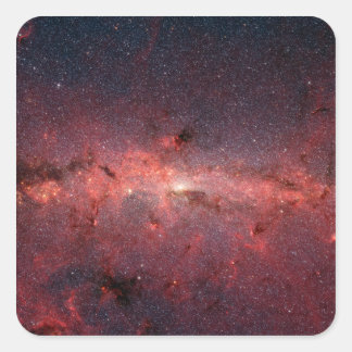 Pegatina Cuadrada El centro de la galaxia Vía Láctea