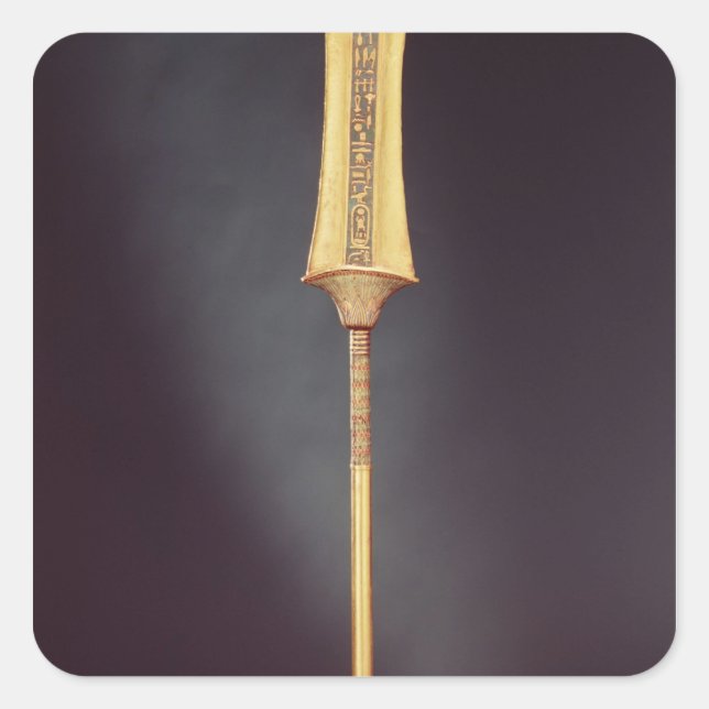 Pegatina Cuadrada El cetro real, desde la Tumba de (Anverso)