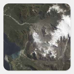 Pegatina Cuadrada El ChaitPáratico ½ un volcán