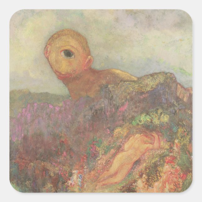 Pegatina Cuadrada El Cíclope, c.1914 (Anverso)