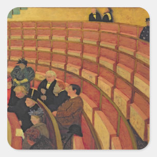 Pegatina Cuadrada El círculo superior en el teatro du Chatelet