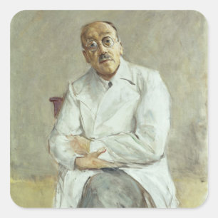 Pegatina Cuadrada El cirujano, Fernando Sauerbruch, 1932
