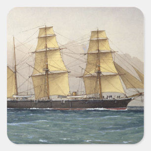 Pegatina Cuadrada El cisne salvaje, 1906