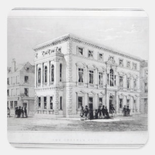 Pegatina Cuadrada El club de Gresham