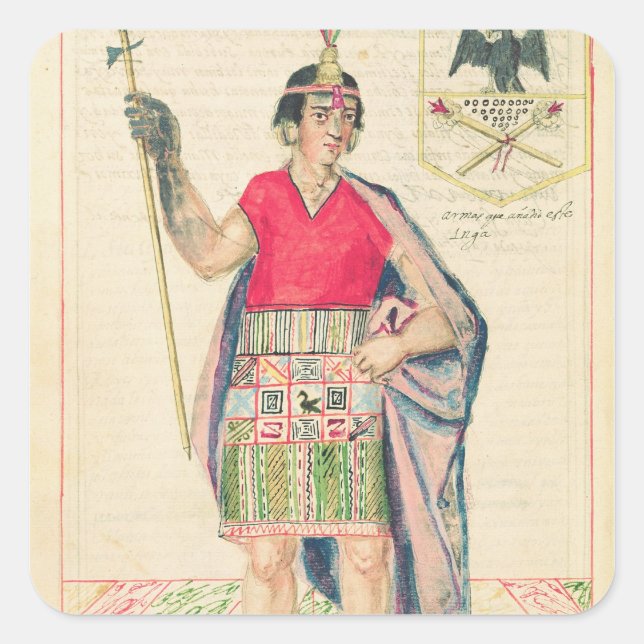 Pegatina Cuadrada El Codice Murua (Anverso)