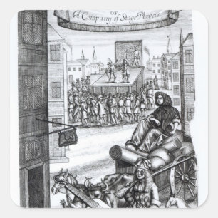 Pegatina Cuadrada El cómico romance de Paul Scarron