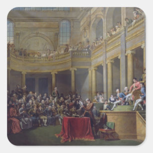Pegatina Cuadrada El comité de Lyon, el 26 de enero de 1802, 1808