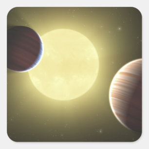 Pegatina Cuadrada El concepto 2 del artista