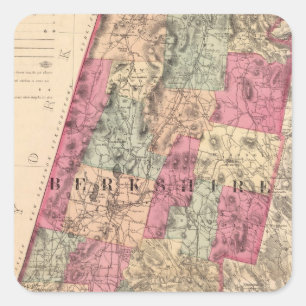 Pegatina Cuadrada El condado de Berkshire