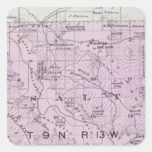 Pegatina Cuadrada El condado de Sonoma, California 20