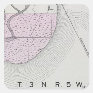 Pegatina Cuadrada El condado de Sonoma, California 24