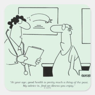 Pegatina Cuadrada El conseguir más viejo