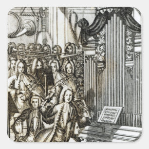 Pegatina Cuadrada El considerando de órganos