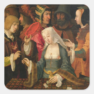 Pegatina Cuadrada El contador de la fortuna