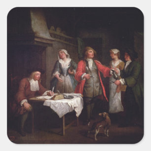 Pegatina Cuadrada El contrato matrimonial