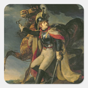 Pegatina Cuadrada El coracero herido, 1814