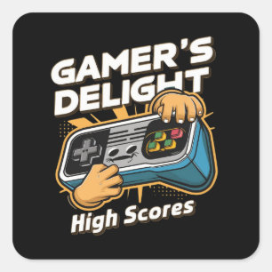 Pegatina Cuadrada El declive de los jugadores