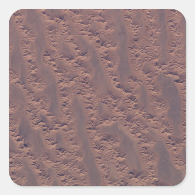 Pegatina Cuadrada El desierto argelino (Anverso)