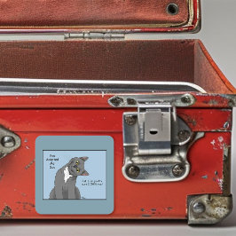 Pegatina Cuadrada El Día del Padre de Adopción de Papá Gato