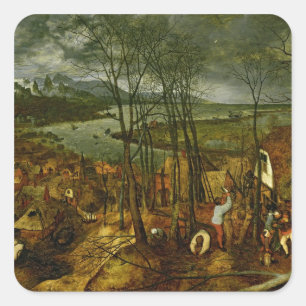 Pegatina Cuadrada El día sombrío - primavera, 1559