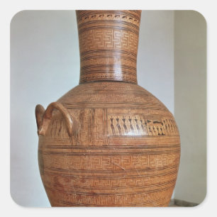 Pegatina Cuadrada El Dipylon Amphora