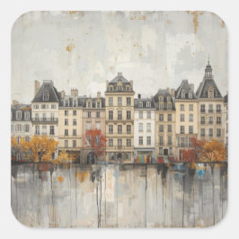 Pegatina Cuadrada El diseño de Quarters 02