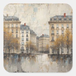 Pegatina Cuadrada El diseño de Quarters 03