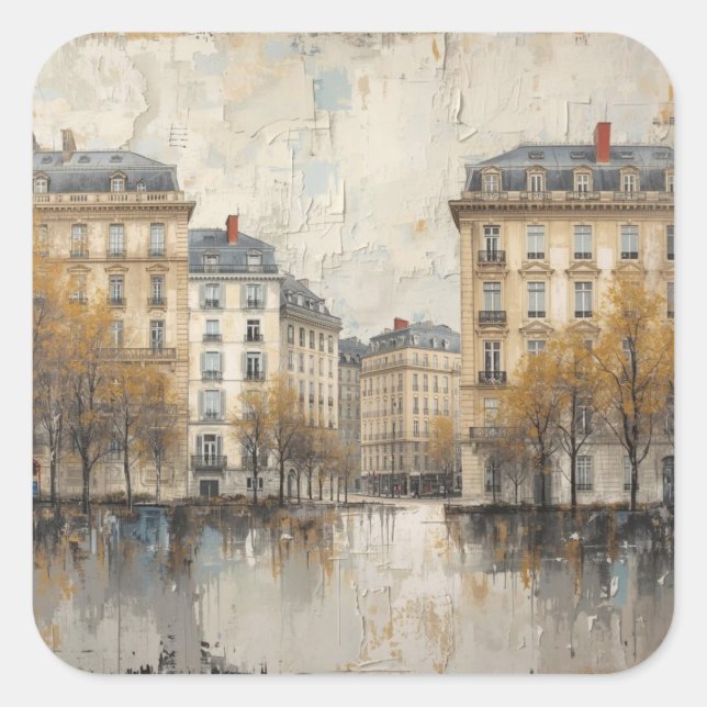 Pegatina Cuadrada El diseño de Quarters 03 (Anverso)