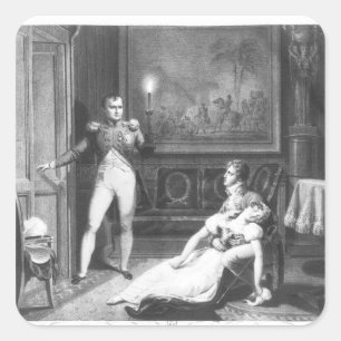 Pegatina Cuadrada El divorcio de Napoleón I