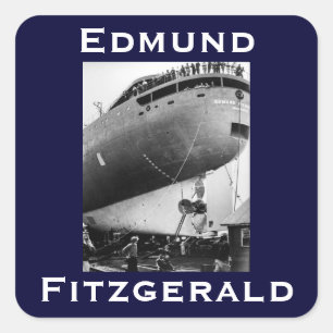 Pegatina Cuadrada El Edmund Fitzgerald