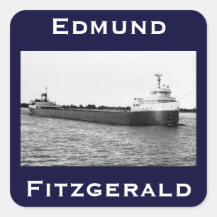 Pegatina Cuadrada El Edmund Fitzgerald