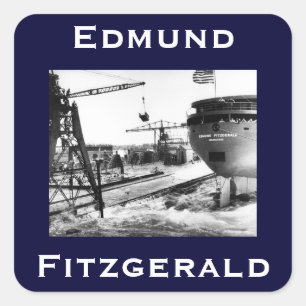 Pegatina Cuadrada El Edmund Fitzgerald