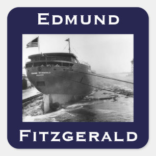 Pegatina Cuadrada El Edmund Fitzgerald