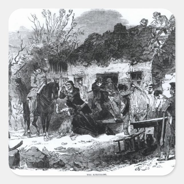 Pegatina Cuadrada El ejercicio (Anverso)