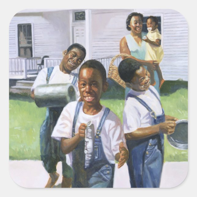 Pegatina Cuadrada El ensayo de 2000 (Anverso)