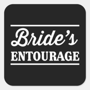 Pegatina Cuadrada El Entourage de la novia