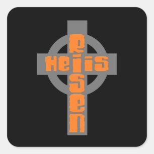 Pegatina Cuadrada Él es Risen