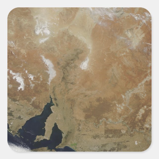 Pegatina Cuadrada El estado de Australia del Sur (Anverso)