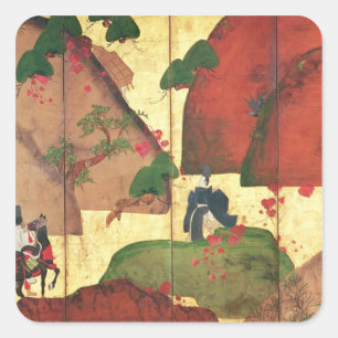 Pegatina Cuadrada El estrecho camino de Ivy