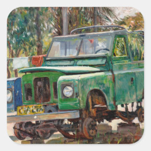 Pegatina Cuadrada El extremo 2006 del viaje