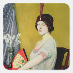 Pegatina Cuadrada El fanático japonés, 1914
