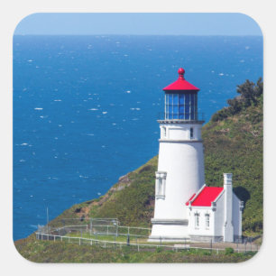 Pegatina Cuadrada El Faro de Heceta Head cerca de Florence