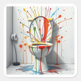 Pegatina Cuadrada El "fARTwork"