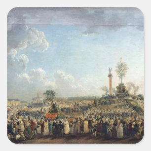 Pegatina Cuadrada El Festival del Ser Supremo