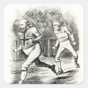 Pegatina Cuadrada El fin